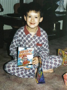 Me at Christmas aged 6. Little did I know I'd be reviewing the Virtual Console version 20 years later