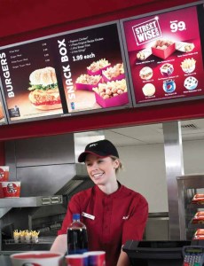 "Before I give you your bargain bucket, let me show you a video of how we kill our chickens"