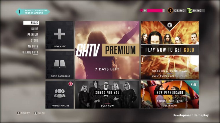The GHTV mode in all its glory. This is Guitar Hero Live's secret weapon