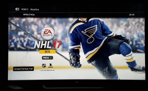 The Xbox One S running a game at upscaled 2160p resolution