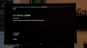 The Xbox One S has a 1GB day one update which enables 4K support